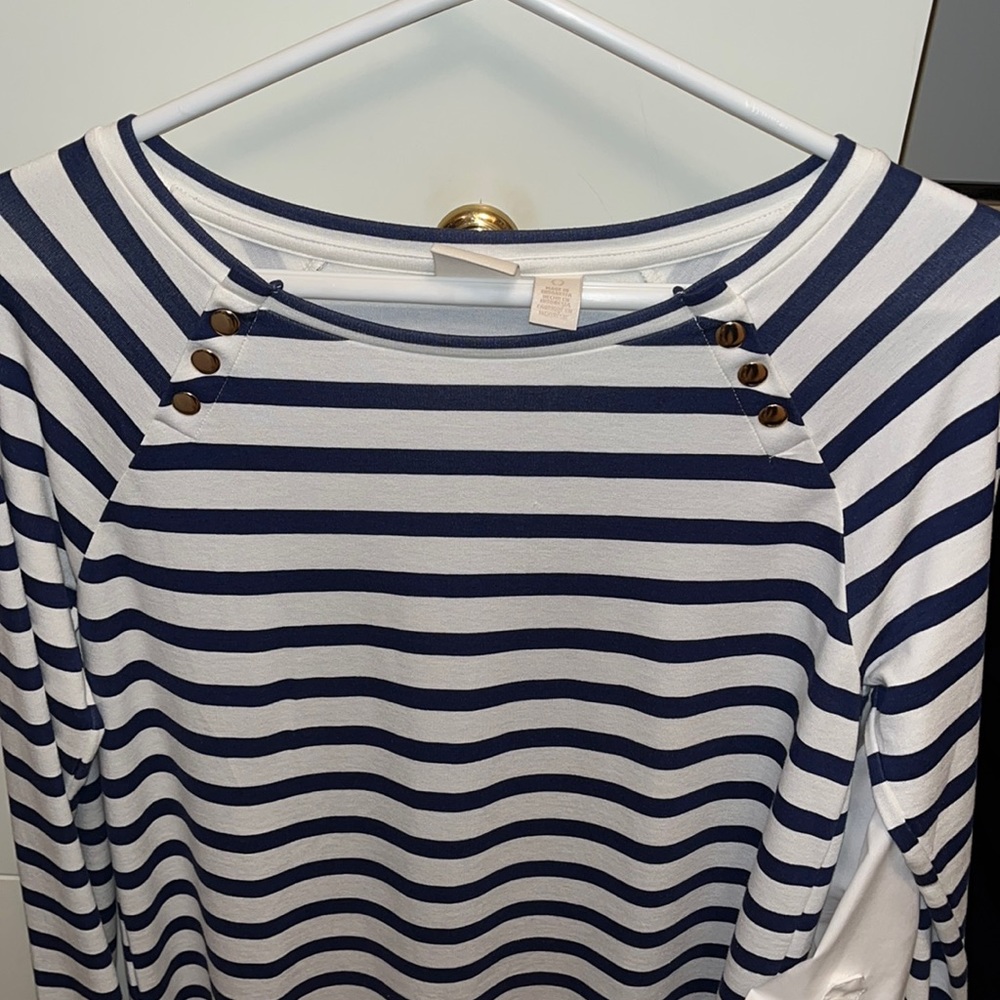 Chicos striped shirt! Adorable for work